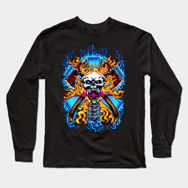 First Responders Enflamed Long Sleeve T-Shirt by Shawnsonart